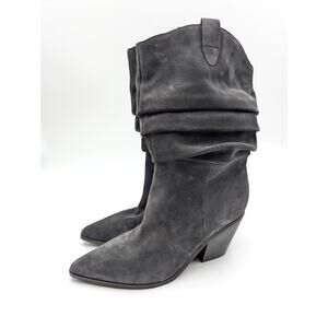 Marc Fisher LTD Myleea Pointe Toe Dress Boots Women's Gray Size US9.5M EU40.5